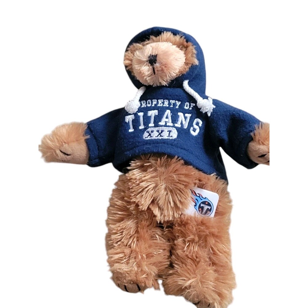 10" Tennessee Titans NFL Bear With Hoodie Stuffed Animal Bear Plush Good Stuff